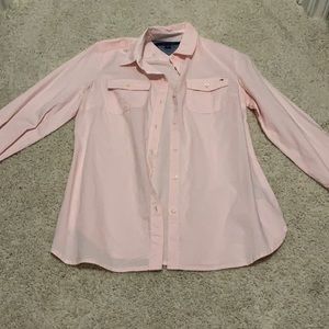 Tommy Hilfiger pink button up